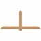Ekena Millwork Eugene Smooth Timber Gable Bracket, Western Red Cedar, 84"W x 38"H x 5 1/2"D x 5 1/2"F, 11/12 Pitch GBW084X38X0606EUG00SWR - alternate 1